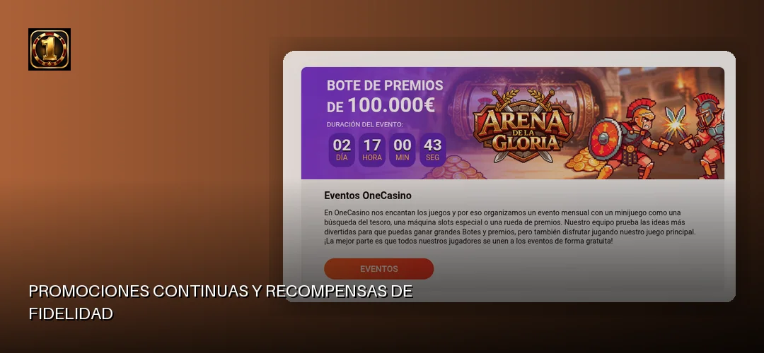 One Casino promotional banner
