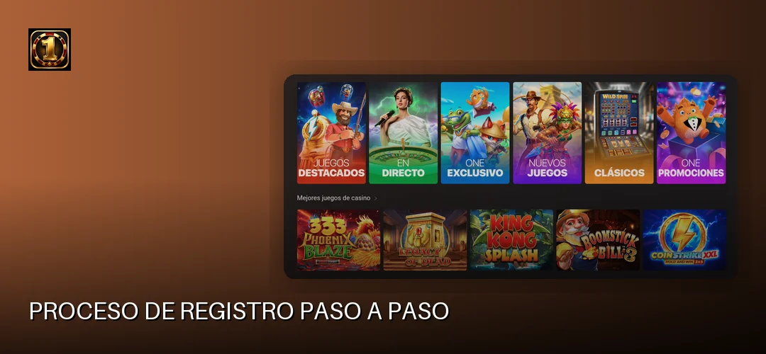 One Casino promotional banner