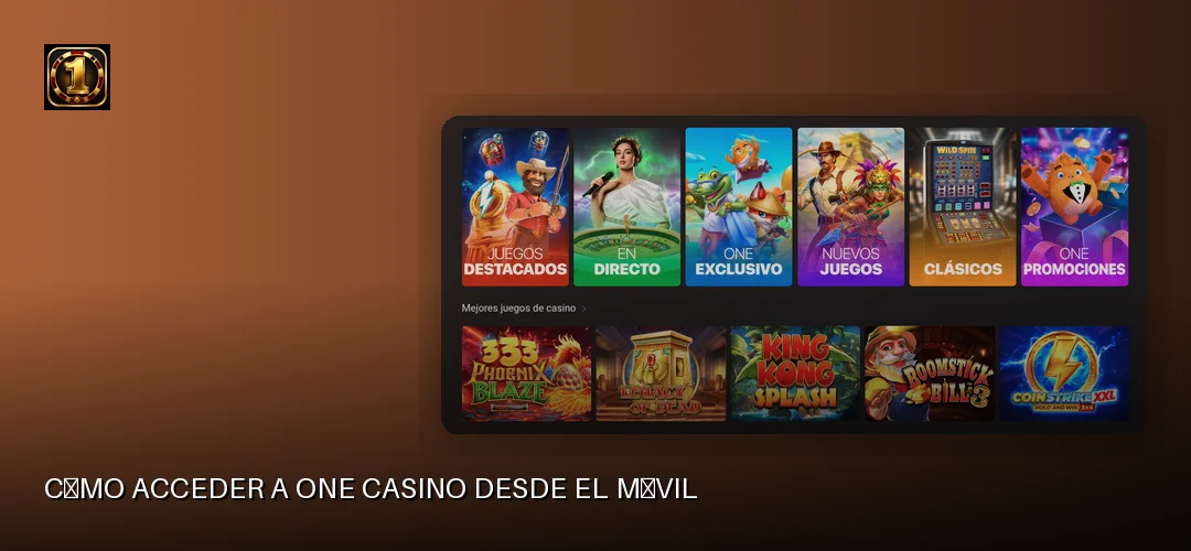 One Casino promotional banner