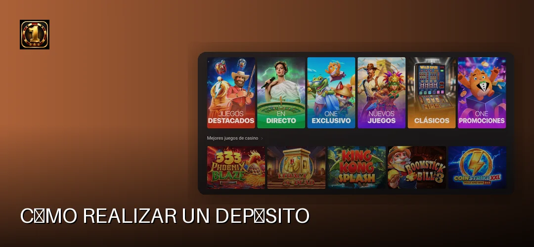 One Casino promotional banner