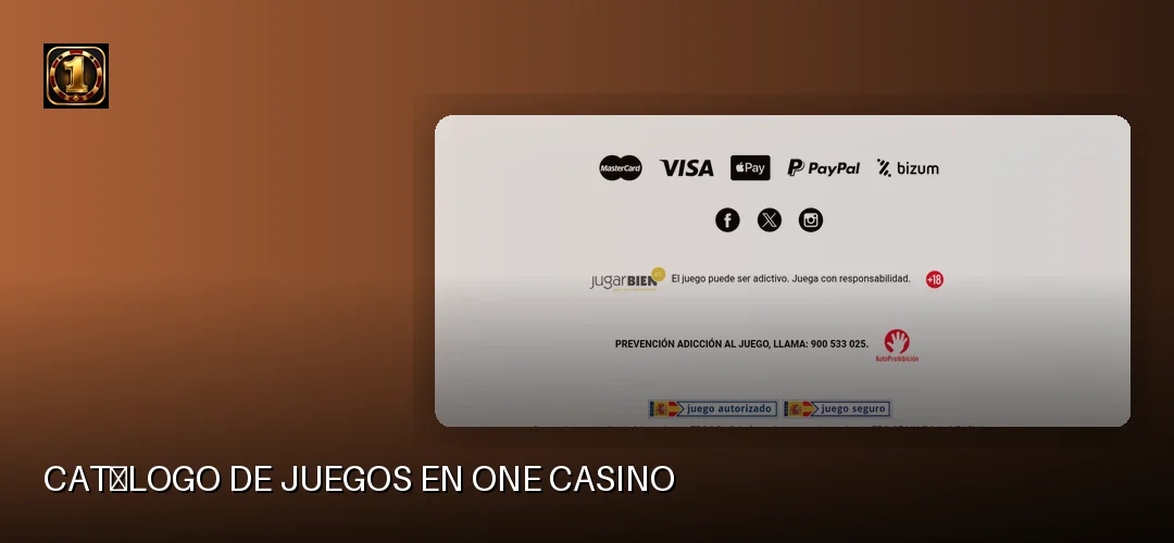 One Casino promotional banner